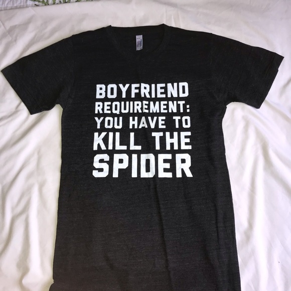 Gildan Tops - NWOT Cute black graphic tee boyfriend meme